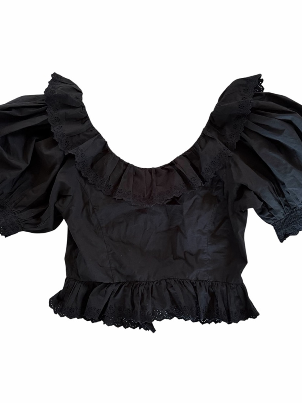 Doen Ruffled Eyelet Sample Top - Picture 2 of 7